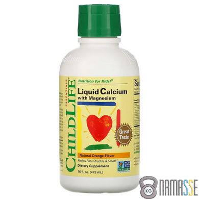 ChildLife Liquid Calcium With Magnesium, 473 мл - апельсин