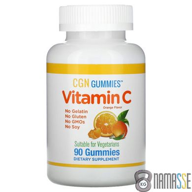 California Gold Nutrition Vitamin C, 90 желеєк - апельсин