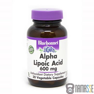 Bluebonnet Nutrition Alpha Lipoic Acid 600 mg, 30 капсул