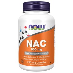 NOW NAC 600 mg, 250 капсул