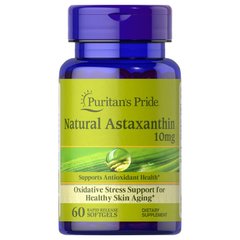 Puritan's Pride Astaxanthin 10 mg, 60 капсул