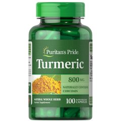 Puritan's Pride Turmeric 800 mg, 100 капсул