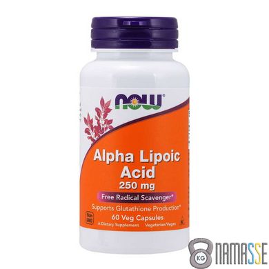 NOW Alpha Lipoic Acid 250 mg, 60 вегакапсул