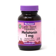 Bluebonnet Nutrition Earth Sweet Chewables Melatonin 1 mg, 60 жувальних таблеток