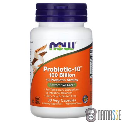 NOW Probiotic-10 100 billion, 30 вегакапсул