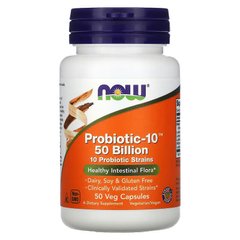 NOW Probiotic-10 50 billion, 50 вегакапсул