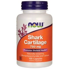 NOW Shark Cartilage 750 mg, 100 капсул