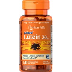 Puritan's Pride Lutein 20 mg with Zeaxanthin, 120 капсул