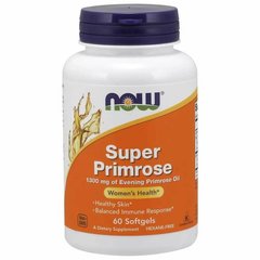 NOW Super Primrose 1300 mg, 60 капсул