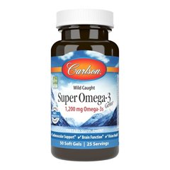 Carlson Labs Wild Caught Super Omega-3 Gems 1200 mg, 50 капсул