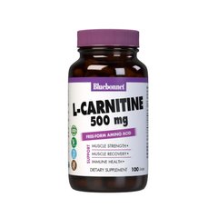 Bluebonnet L-Carnitine 500 mg, 30 вегакапсул