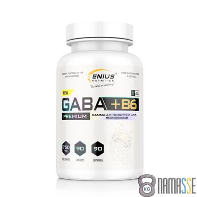 Genius Nutrition Gaba + B6, 90 капсул