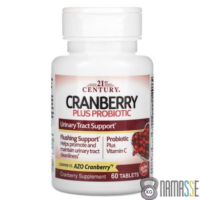 21st Century Cranberry Plus Probiotic, 60 таблеток