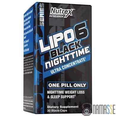 Nutrex Research Lipo-6 Black NightTime Ultra Concentrate, 30 капсул
