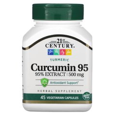 21st Century Curcumin 95 500 mg, 45 вегакапсул