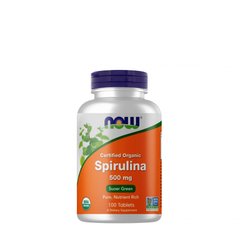 NOW Spirulina 500 mg, 100 таблеток
