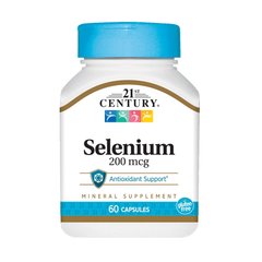 21st Century Selenium 200 mcg, 60 капсул