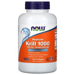 NOW Neptune Krill Oil 1000 mg, 120 капсул
