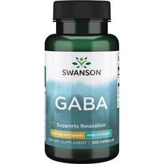 Swanson GABA 500 mg, 100 капсул