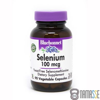 Bluebonnet Nutrition Selenium 100 mcg, 90 вегакапсул