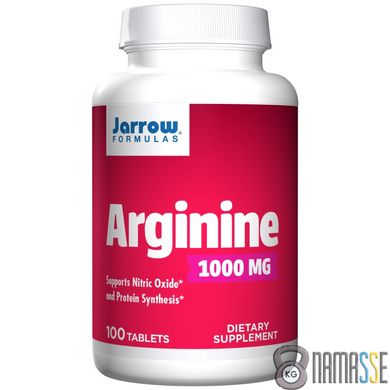 Jarrow Formulas Arginine 1000 mg, 100 таблеток