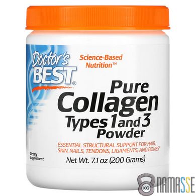 Doctor's Best Collagen Types 1&3 Powder, 200 грам