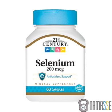 21st Century Selenium 200 mcg, 60 капсул