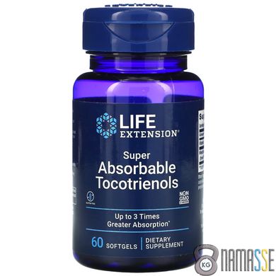Life Extension Super Absorbable Tocotrienols, 60 капсул