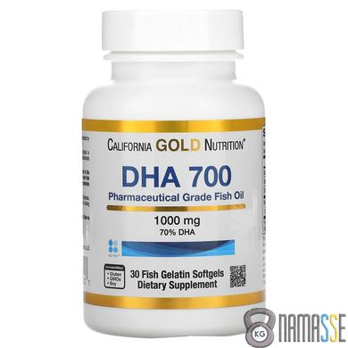 California Gold Nutrition DHA 700, 30 капсул