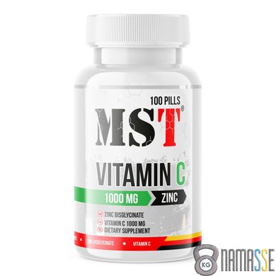 MST Vitamin C + Zinc, 100 таблеток