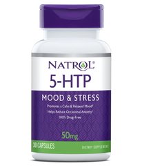 Natrol 5-HTP 50 mg, 30 капсул