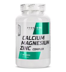Progress Nutrition Calcium Magnesium Zinc Complex, 90 таблеток