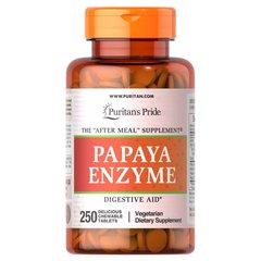 Puritan's Pride Papaya Enzyme, 250 жувальних таблеток