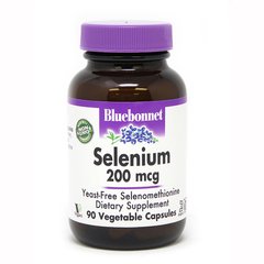 Bluebonnet Nutrition Selenium 200 mcg, 90 вегакапсул