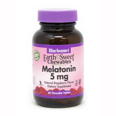 Bluebonnet Nutrition Earth Sweet Chewables Melatonin 5 mg, 60 жувальних таблеток