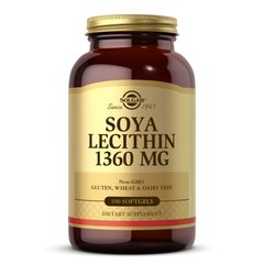 Solgar Soya Lecithin 1360 mg, 100 капсул