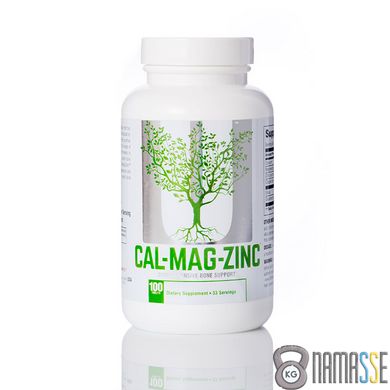 Universal Naturals Calcium Zinc Magnesium, 100 таблеток