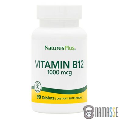 Natures Plus Vitamin B12 1000 mcg, 90 таблеток