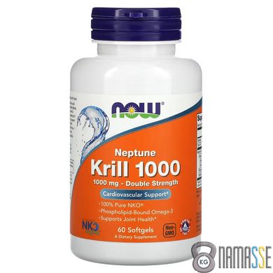 NOW Neptune Krill Oil 1000 mg, 60 капсул