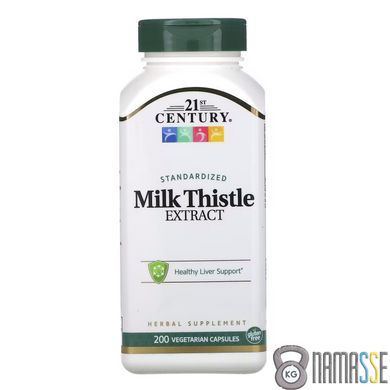 21st Century Milk Thistle Extract, 200 вегакапсул