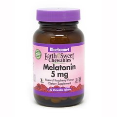 Bluebonnet Nutrition Earth Sweet Chewables Melatonin 5 mg, 120 жувальних таблеток