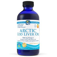 Nordic Naturals Arctic Cod Liver Oil, 237 мл Апельсин