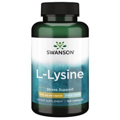 Swanson L-Lysine 500 mg, 100 капсул