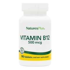 Natures Plus Vitamin B12 500 mcg, 90 таблеток