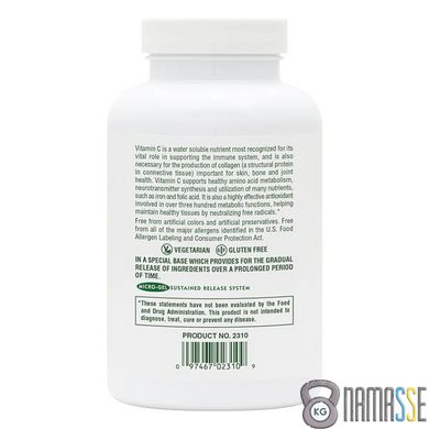 Natures Plus Vitamin C 1000 mg Sustained Release, 180 таблеток