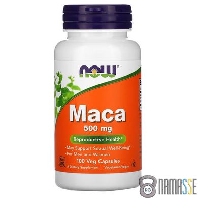 NOW Maca 500 mg, 100 вегакапсул