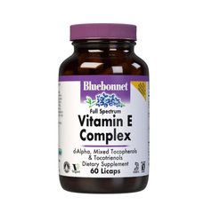 Bluebonnet Full Spectrum Vitamin E, 60 капсул