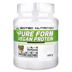 Scitec Pure Form Vegan Protein, 450 грам - Green Series Горіх карамель