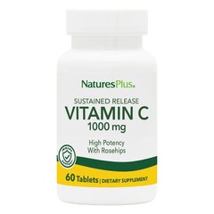 Natures Plus Vitamin C 1000 mg Sustained Release, 60 таблеток