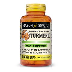 Mason Natural Turmeric, 60 вегакапсул